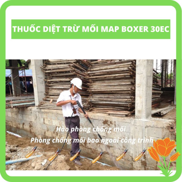 Hàng rào phòng chống mối bao ngoài bằng thuốc Mapboxer Hàng rào phòng chống mối bao ngoài bằng thuốc Mapboxer