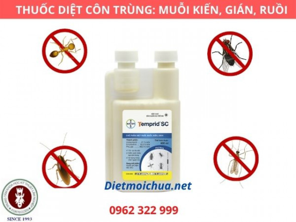 Chế phẩm thuốc diệt muỗi Temprid SC của Mỹ chuyên diệt: Ruồi, muỗi, kiến, gián
